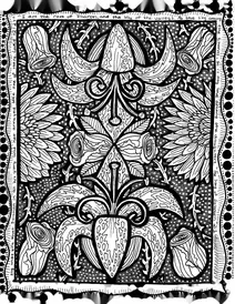 Лілії zentangle