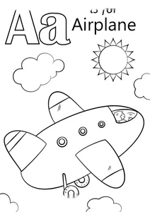 Літера a — airplane (літак)
