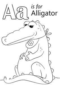 Літера a — alligator (алігатор)