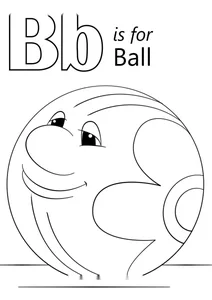 Літера b — ball (м’яч)