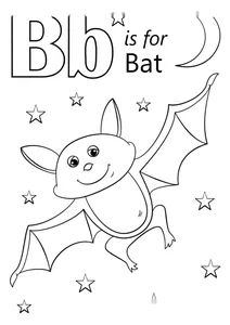 Літера b — bat (кажан)
