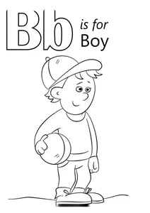 Літера b — boy (хлопчик)