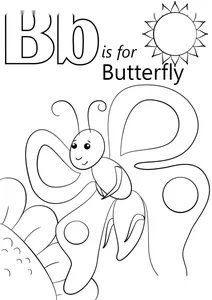 Літера b — butterfly (метелик)