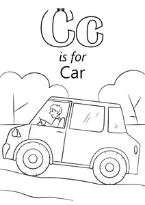 Літера c — car (машина)