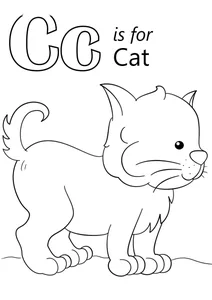 Літера c — cat (кіт)