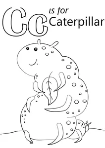 Літера c — caterpillar (гусінь)