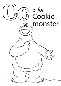 Літера c — cookie monster (монстр печива)
