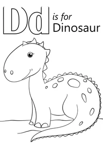 Літера d — dinosaur (динозавр)