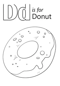 Літера d — donut (пончик)