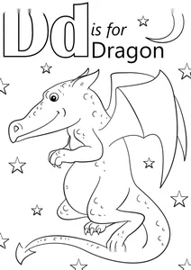Літера d — dragon (дракон)