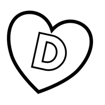 Літера d у сердечку