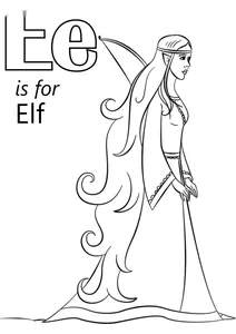 Літера e — ельф