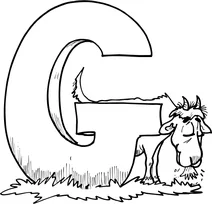 Літера g починає слово “goat