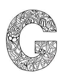 Літера g zentangle