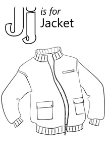 Літера j — куртка