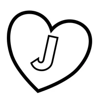 Літера j у сердечку