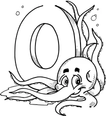 Літера o починає слово “octopus