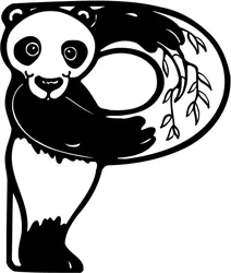 Літера p починає слово “panda