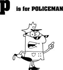 Літера починає p слово “policeman