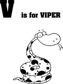 Літера v починає слово “viper