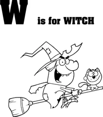 Літера w починає слово “witch