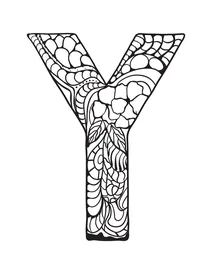 Літера y zentangle