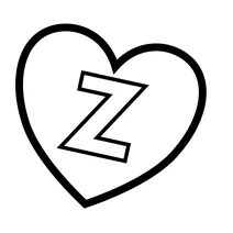 Літера z у сердечку