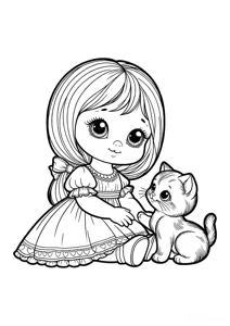 Лялька з кошеням