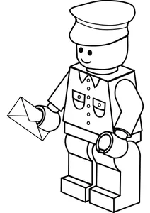 Листоноша з серії lego city