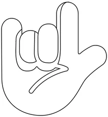 Люблю тебе жест emoji