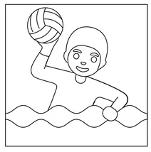 Людина грає у водне поло emoji