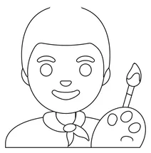 Людина художник emoji