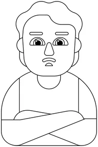 Людина надувається emoji