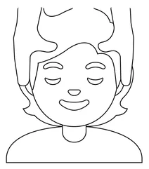 Людина отримує масаж emoji