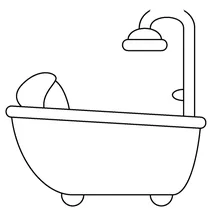 Людина приймає ванну emoji