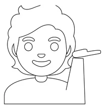 Людина, що кидає руку emoji
