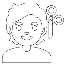 Людина, що стрижеться emoji