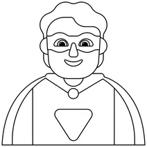 Людина супергерой emoji