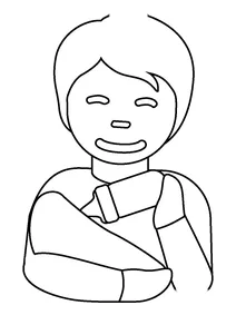 Людина, яка годує дитину emoji