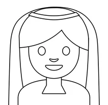 Людина з фатою emoji