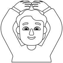 Людина жестикулюючи ок emoji