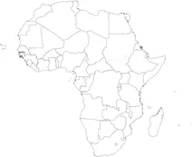 Map of africa with countries