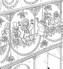 Mardi gras balcony parade