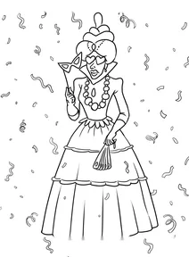 Mardi gras masked lady