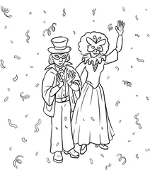 Mardi gras masquerade friends