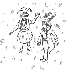 Mardi gras parade costumes