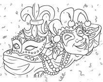 Mardi gras parade float