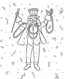 Mardi gras parade king
