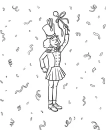Mardi gras parade leader