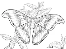 Метелик атлас( attacus atlas)